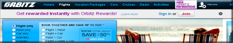 biglietti aerei bus treno autobus noleggio auto moto tickets orbitz