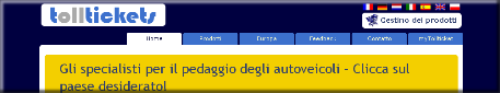 Tolltickets Pedaggio Pedaggi Vignette Autostrade Europa